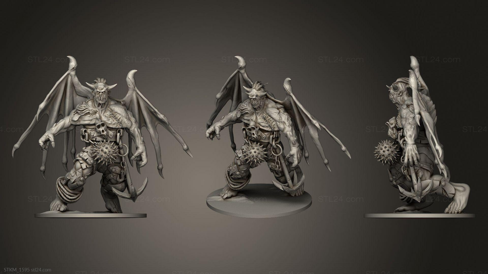 Figurines heroes, monsters and demons - STKM_0705 - 3D model for